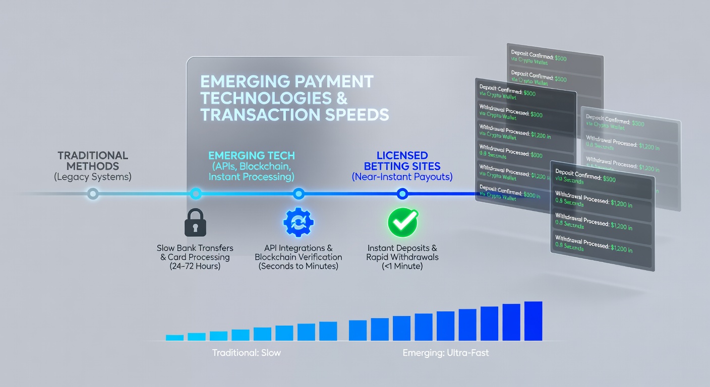 Digital wallet interface showing instant transfers to licensed betting platforms