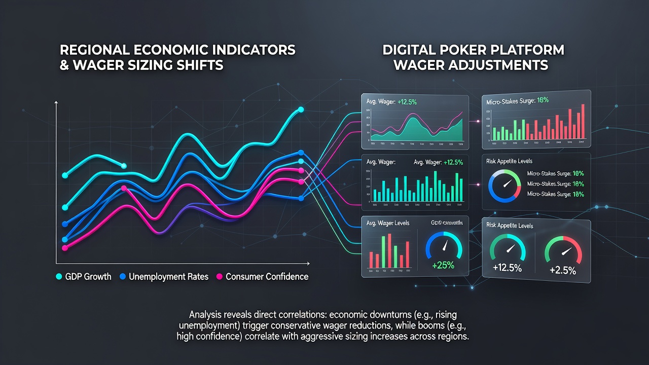 Data visualization showing wager distribution changes on electronic roulette and digital poker tables correlated with regional GDP and inflation metrics in 2025-2026